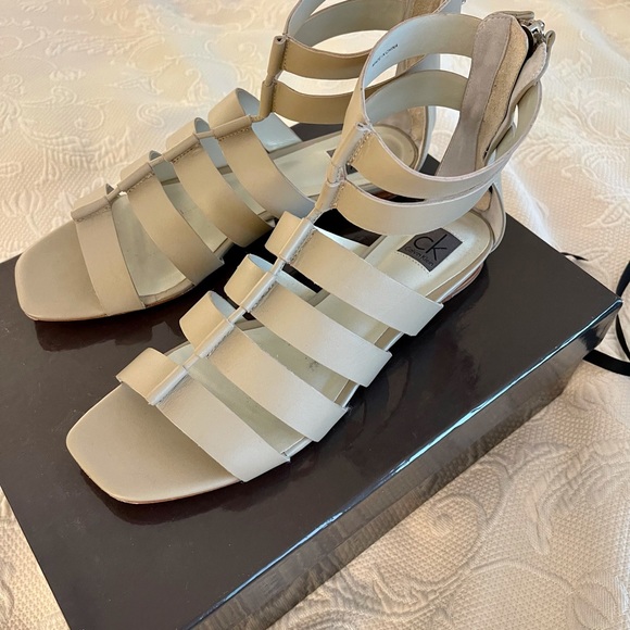 Calvin Klein Gladiator Sandals in Pale Flesh Color - Picture 4 of 9